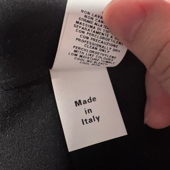 Moschino trouser pants black womens size 4 made in Italy straight leg - Picture 5 of 6